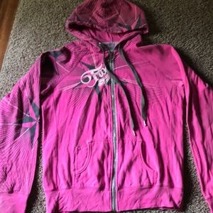 Fox Zip Up Hoodie Xl